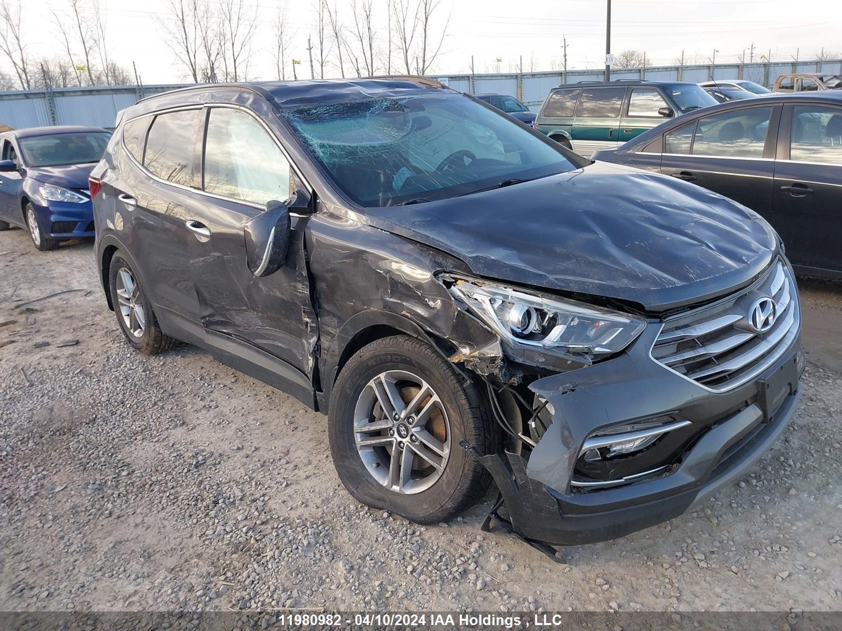 hyundai santa fe 2018 5xyzu3lb3jg558401