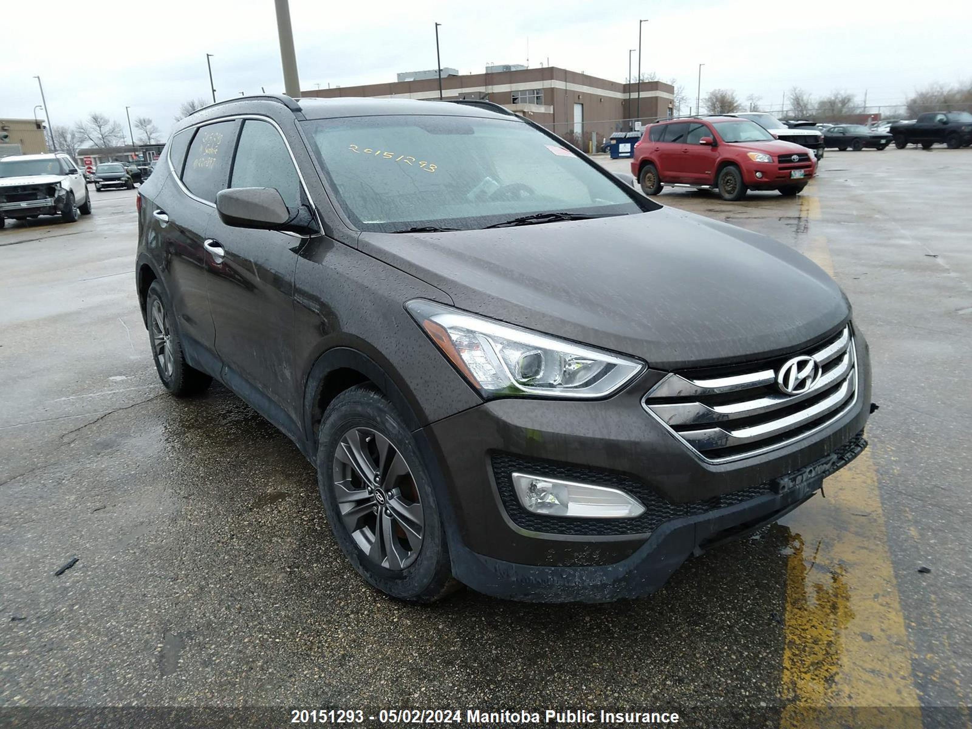 hyundai santa fe 2014 5xyzu3lb4eg220897