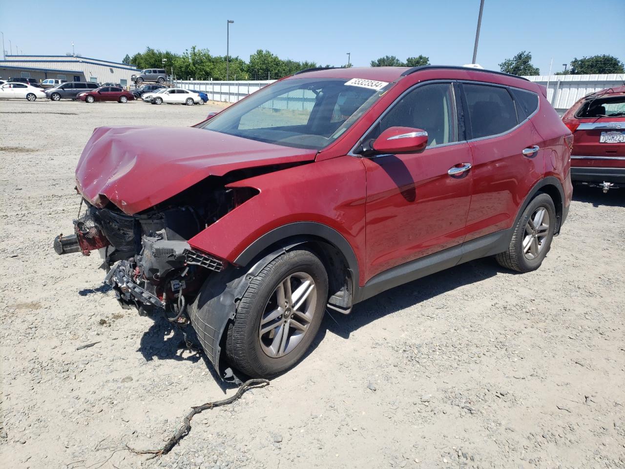 hyundai santa fe 2017 5xyzu3lb4hg461850