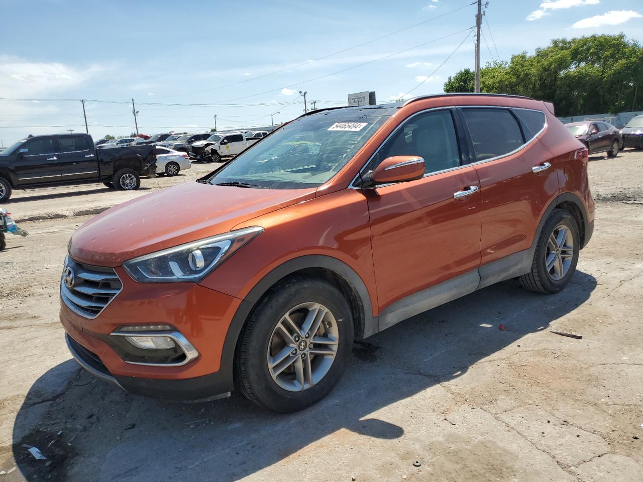 hyundai santa fe 2018 5xyzu3lb6jg508785