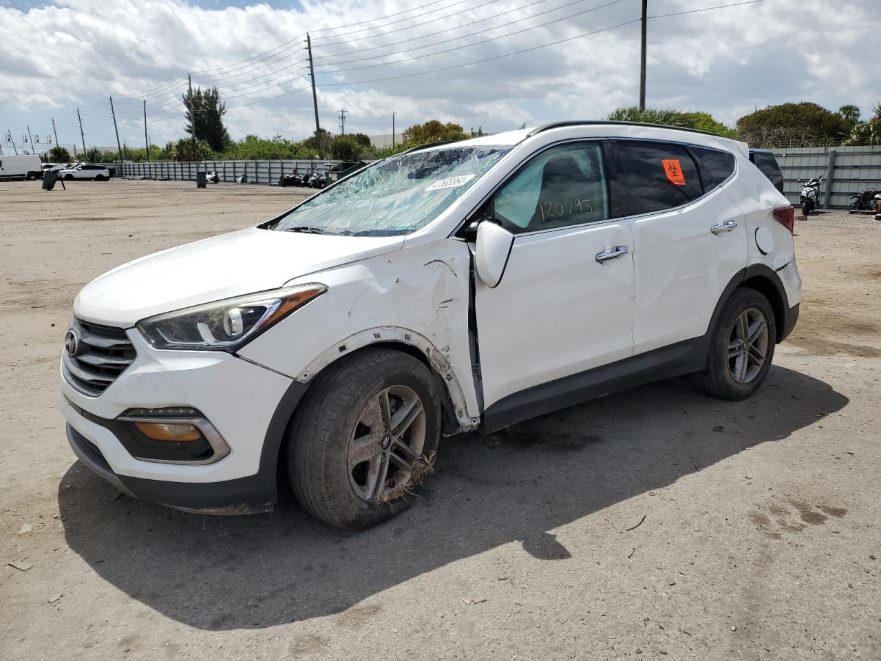 hyundai santa fe 2017 5xyzu3lbxhg426990