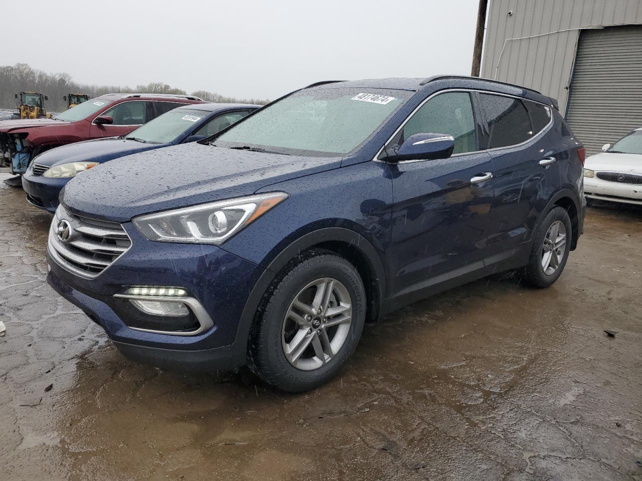 hyundai santa fe 2018 5xyzu3lbxjg522172