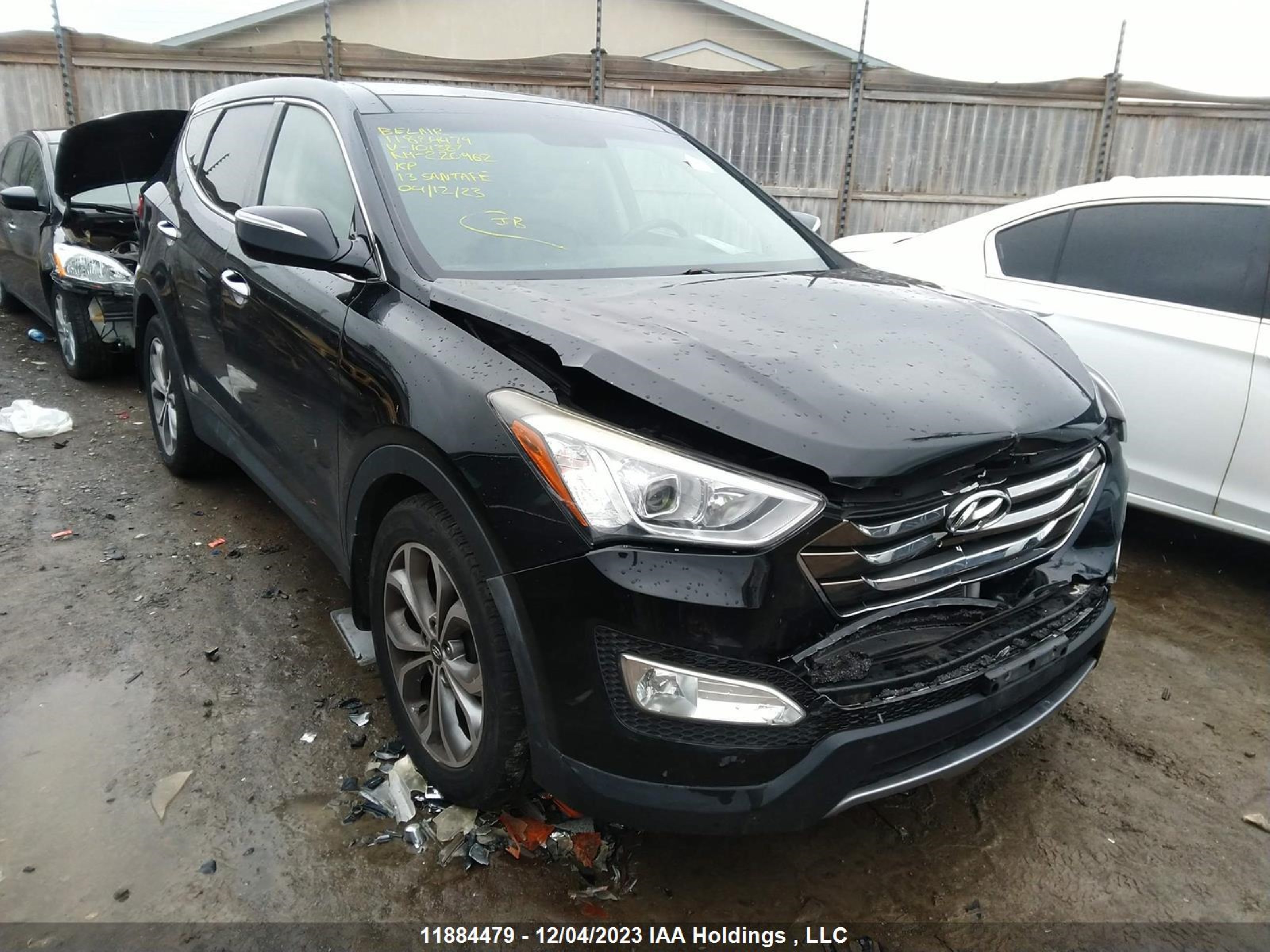 hyundai santa fe 2013 5xyzudla6dg101387