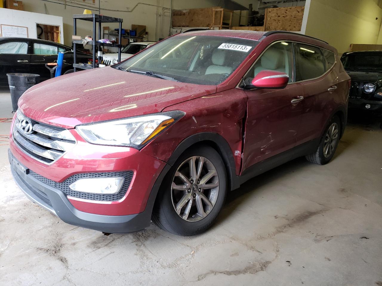 hyundai santa fe 2014 5xyzudlaxeg185506