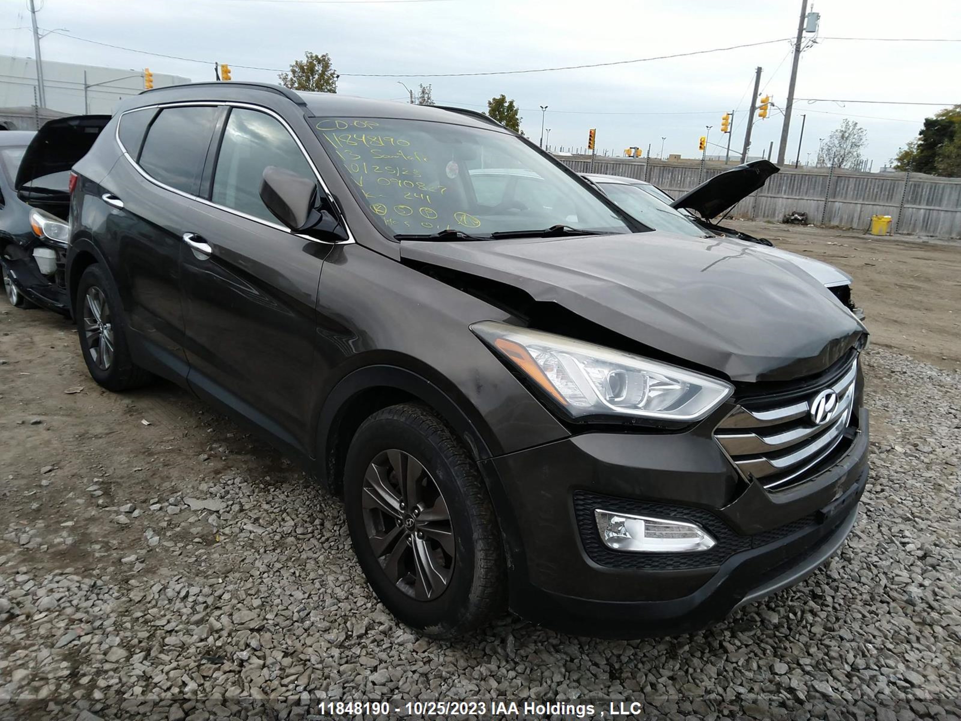 hyundai santa fe 2013 5xyzudlb5dg090827