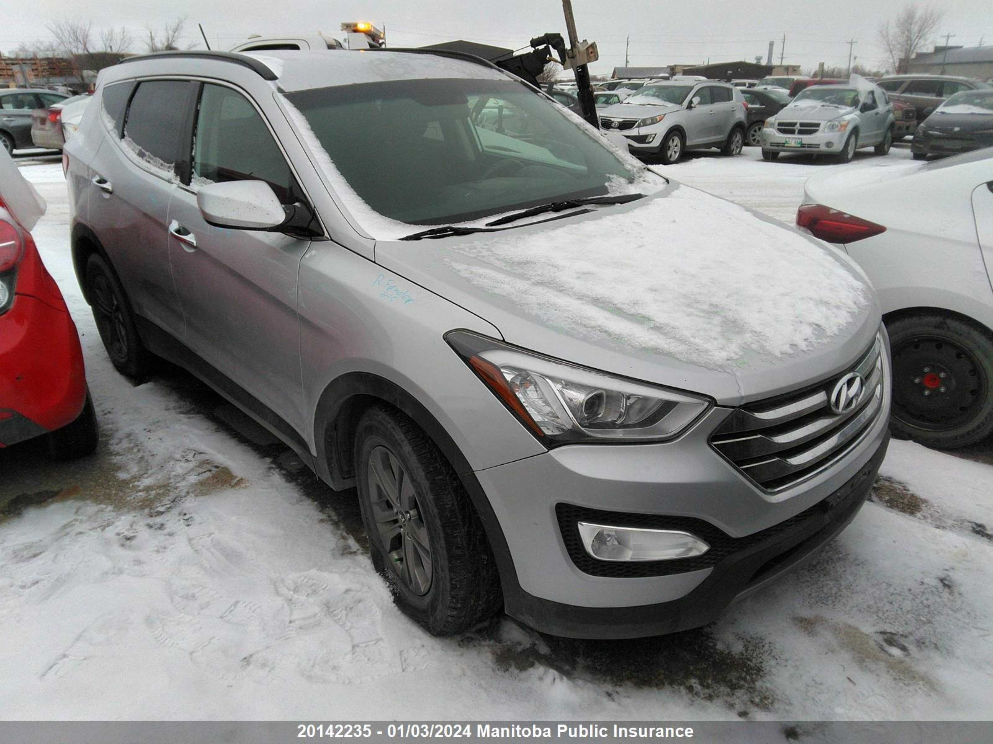 hyundai santa fe 2014 5xyzudlb5eg125996