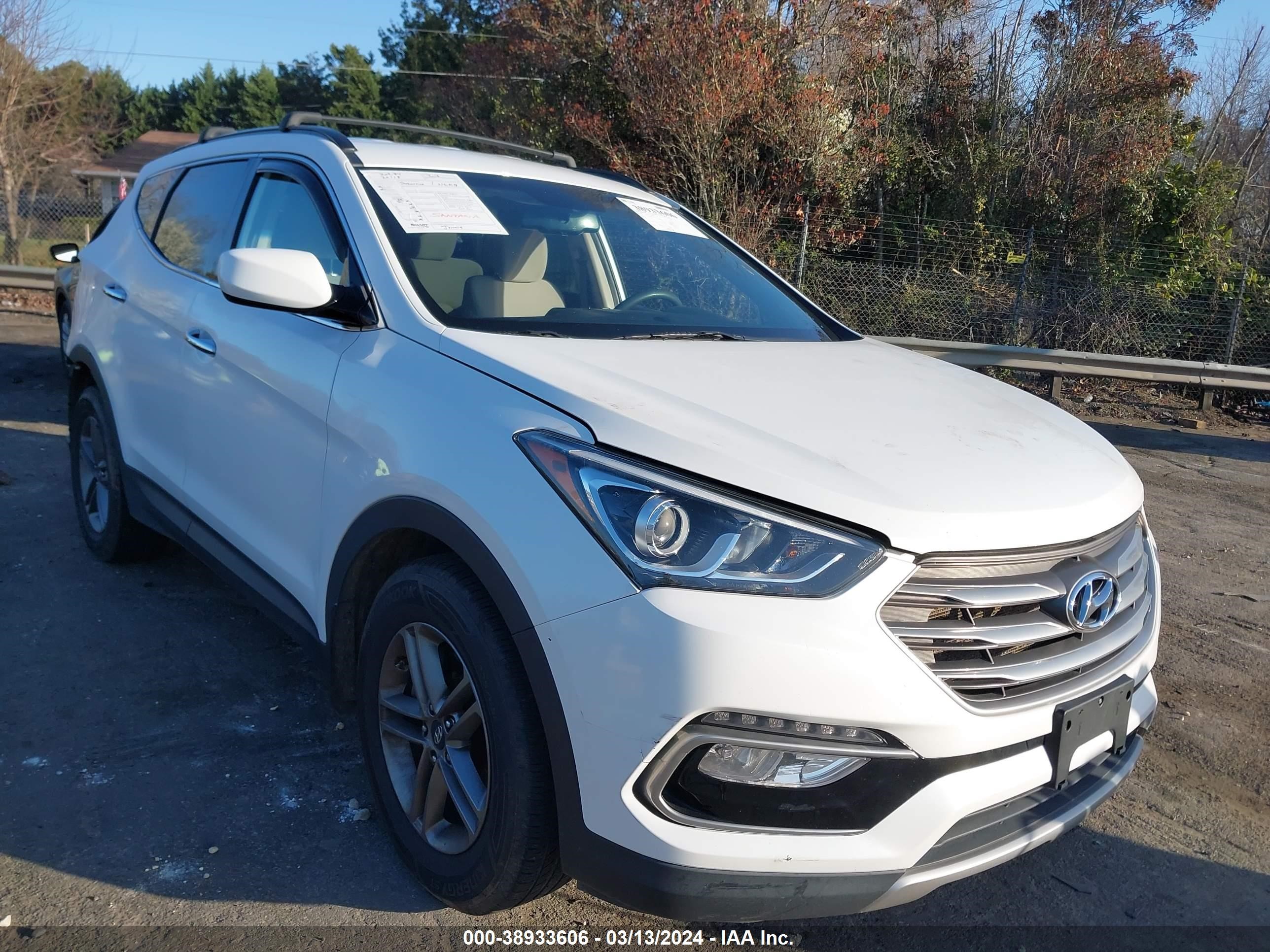 hyundai santa fe 2017 5xyzudlbxhg418412