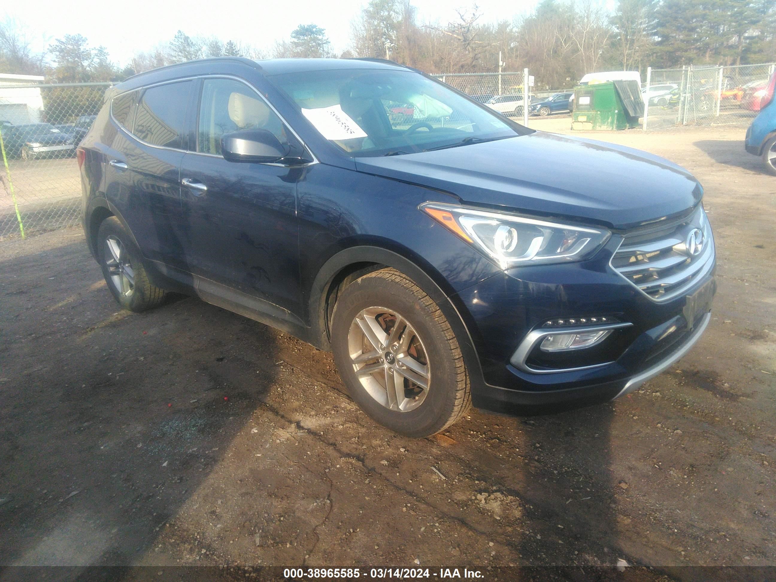 hyundai santa fe 2017 5xyzudlbxhg473278