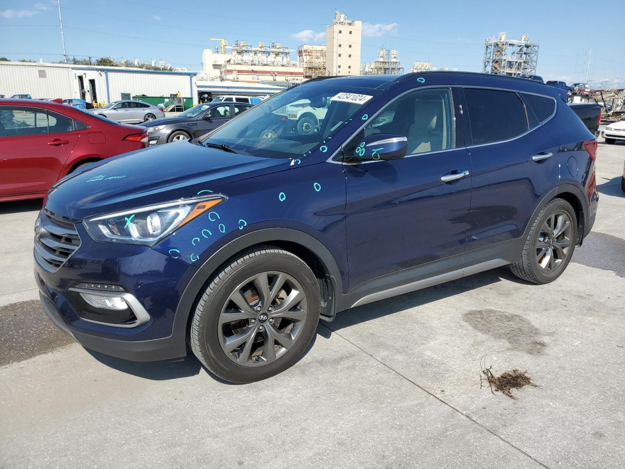 hyundai santa fe 2017 5xyzw4laxhg503199