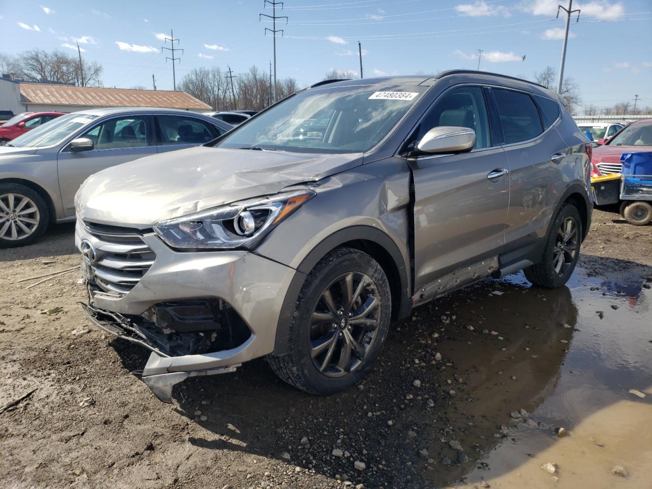 hyundai santa fe 2017 5xyzwdla1hg394454