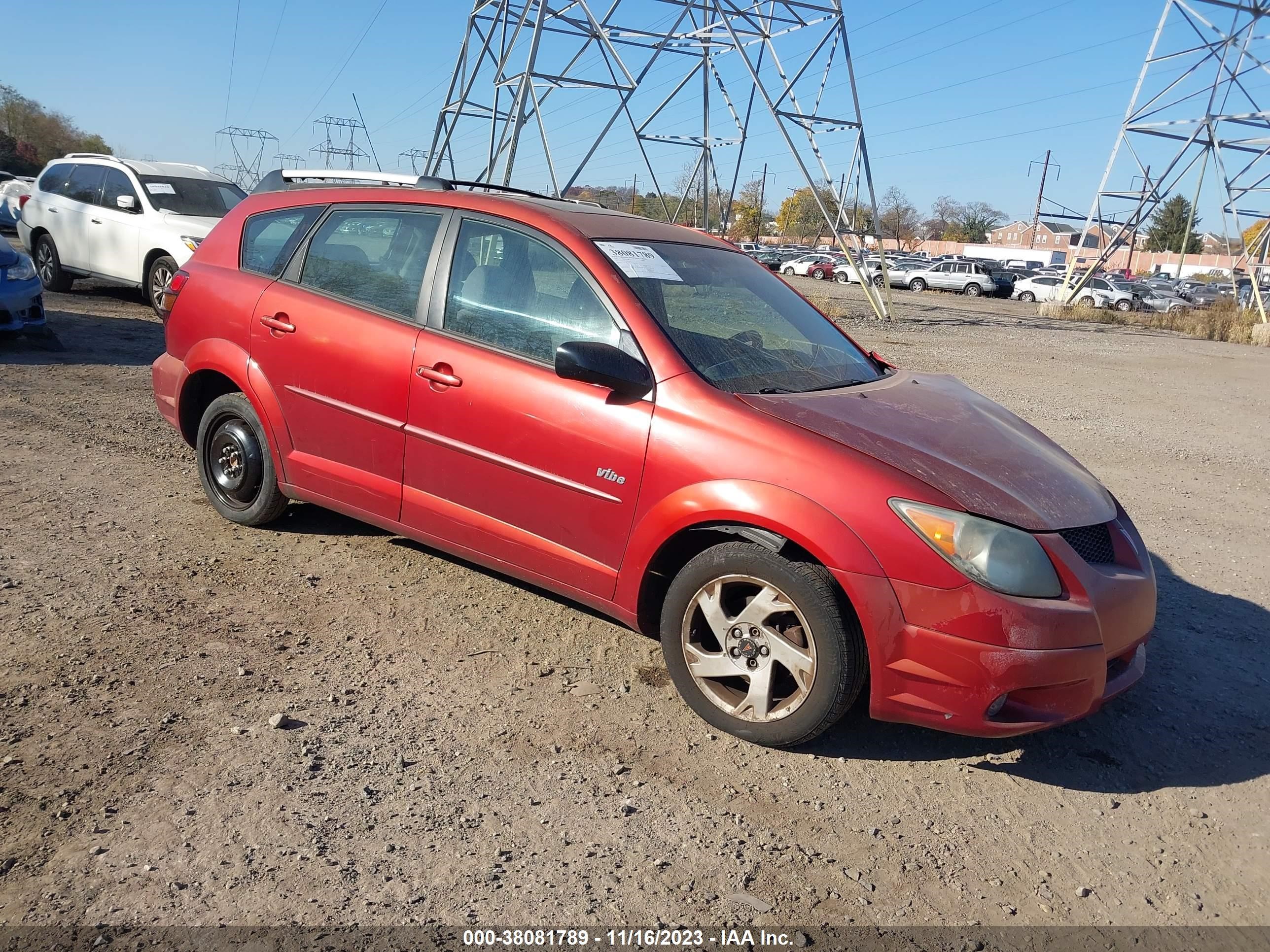 pontiac vibe 2004 5y2sl62894z435641