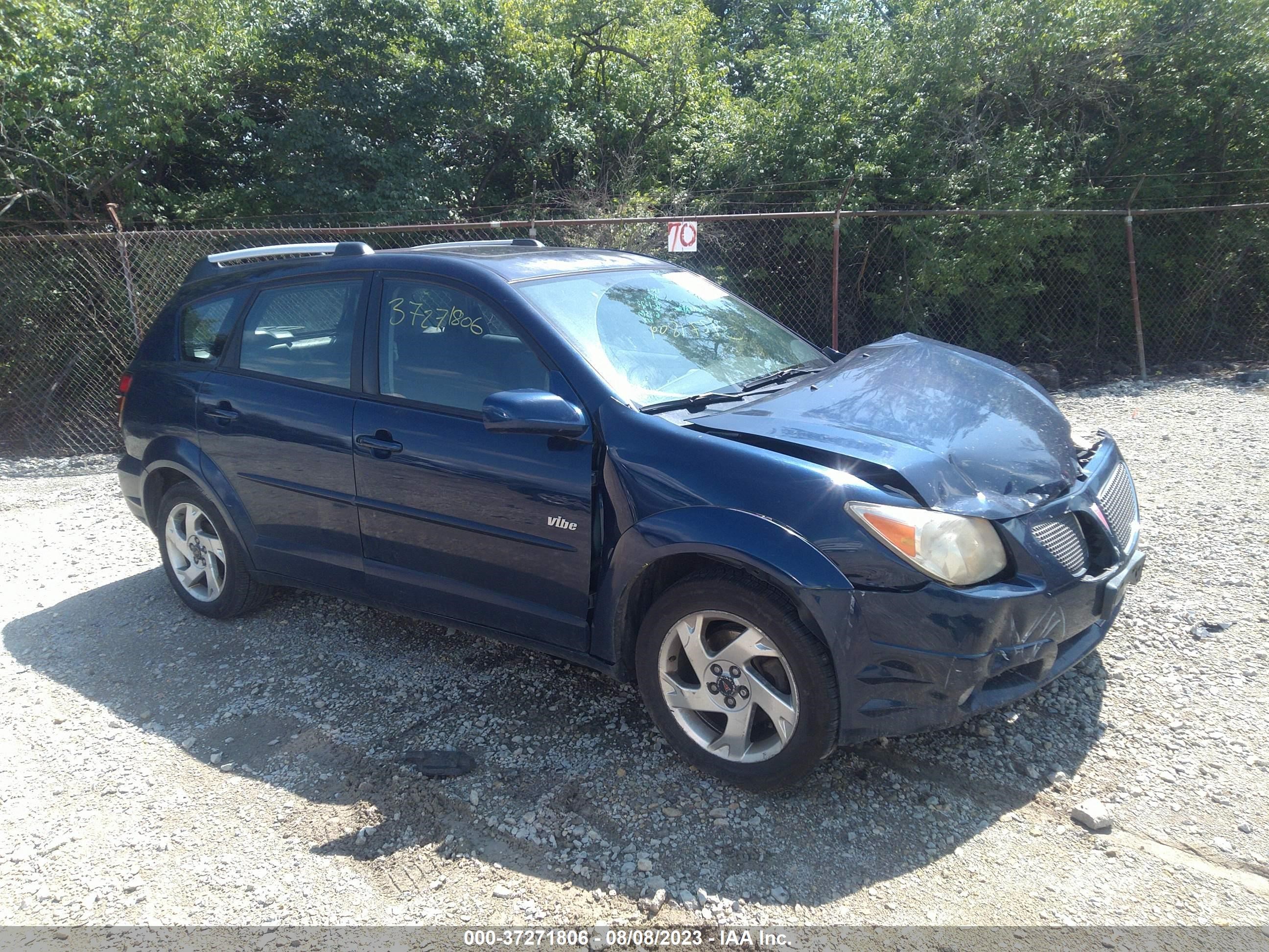 pontiac vibe 2005 5y2sl63875z432995