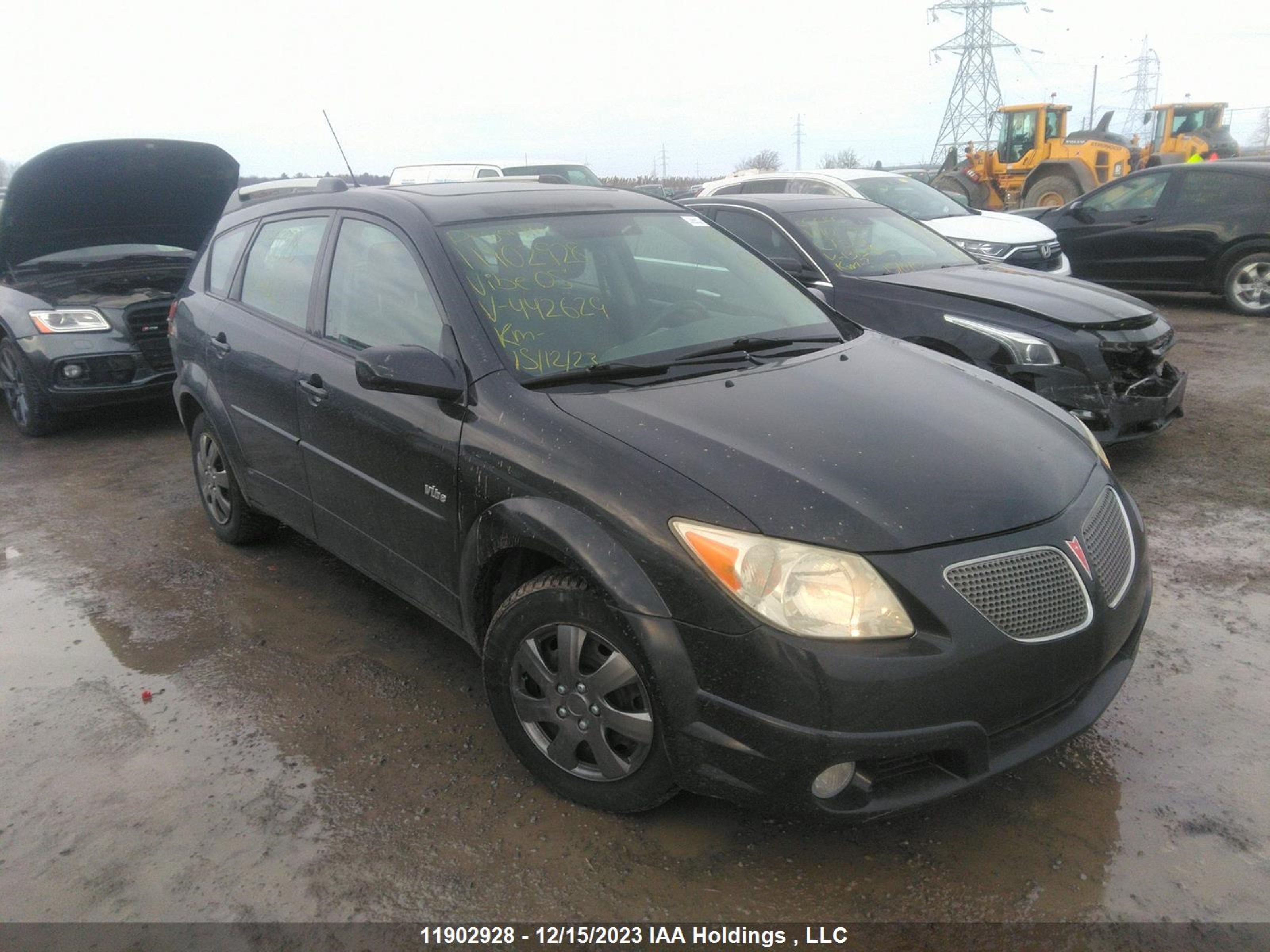 pontiac vibe 2005 5y2sl638x5z442629