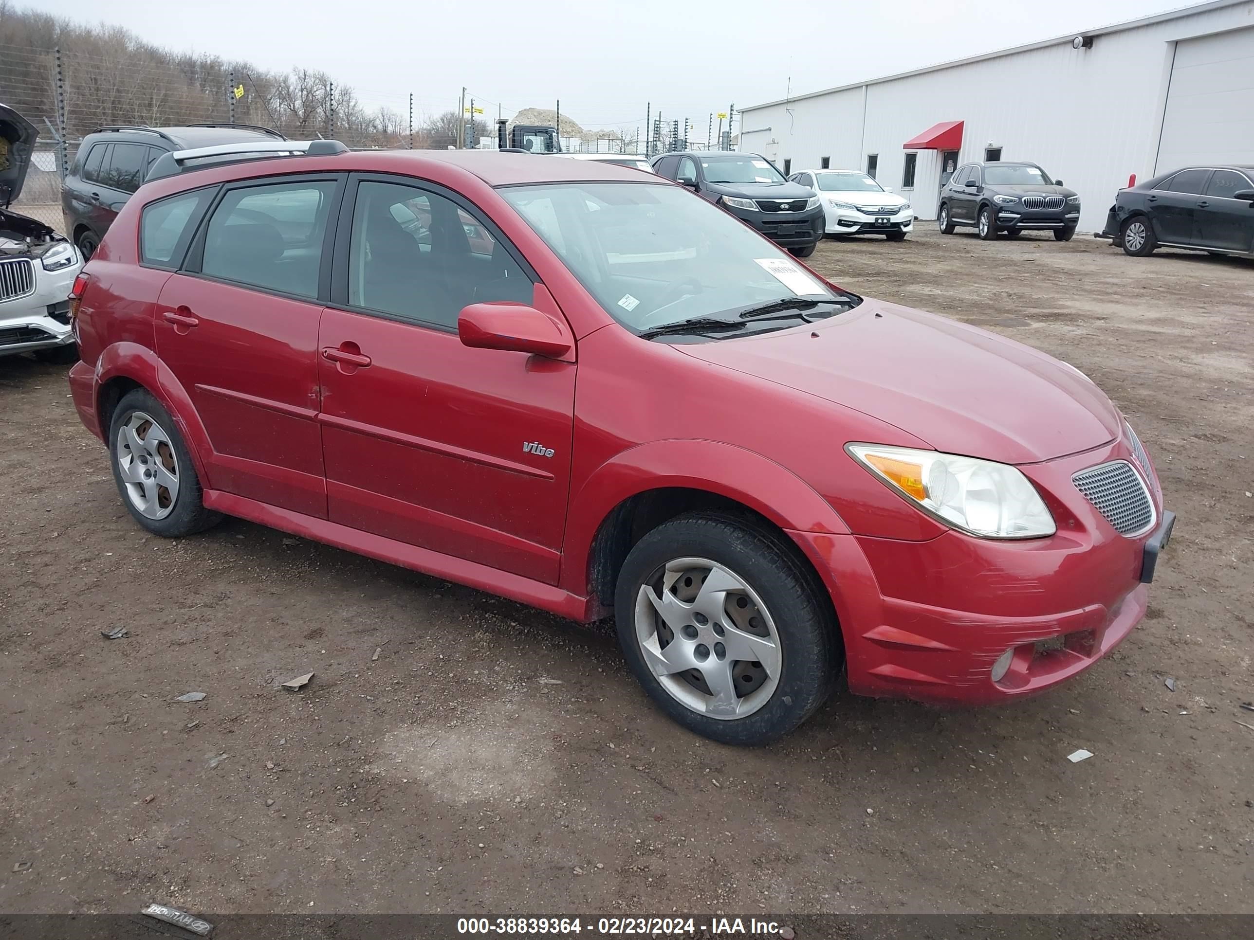 pontiac vibe 2007 5y2sl65887z405904