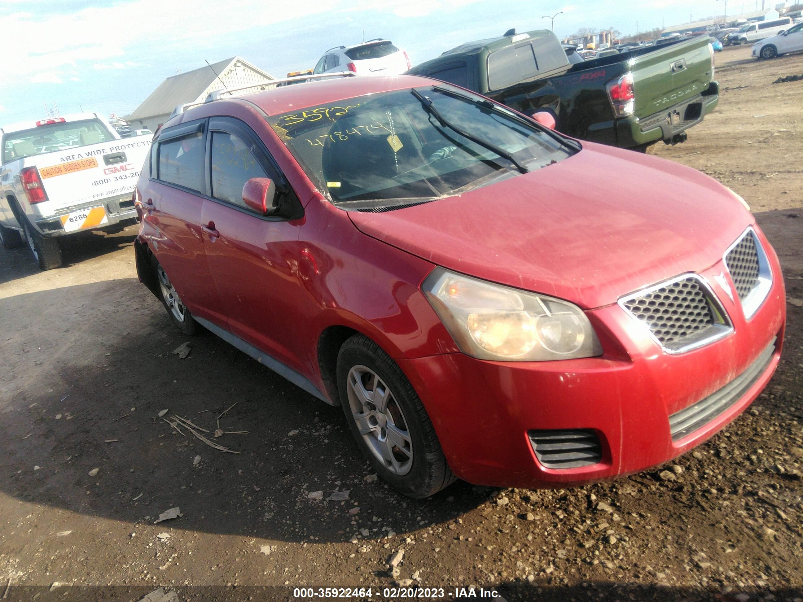 pontiac vibe 2009 5y2sm67019z478474