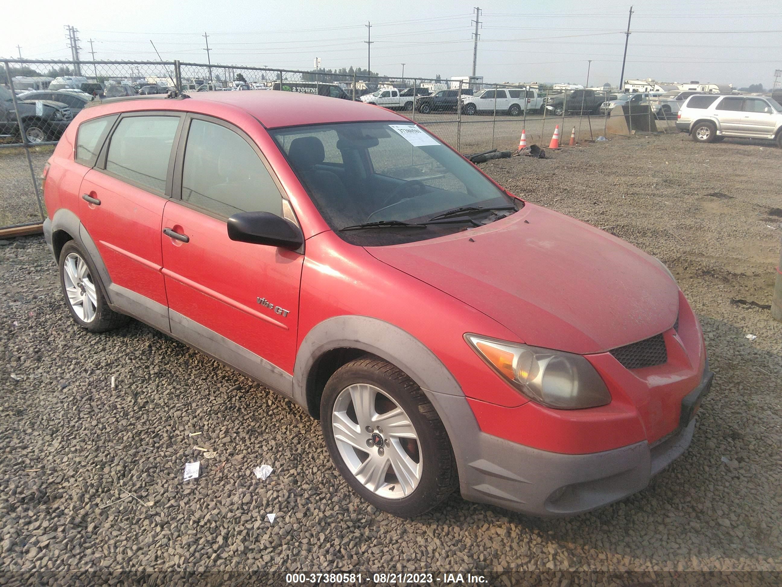 pontiac vibe 2003 5y2sn62l83z438916