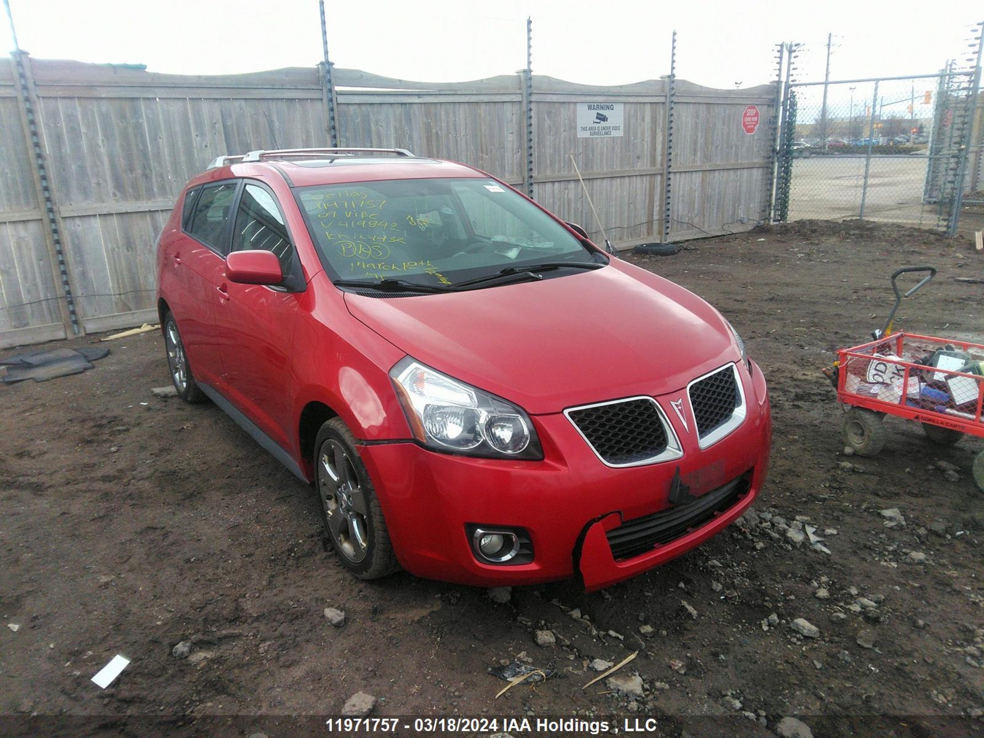 pontiac vibe 2009 5y2sp67079z419842