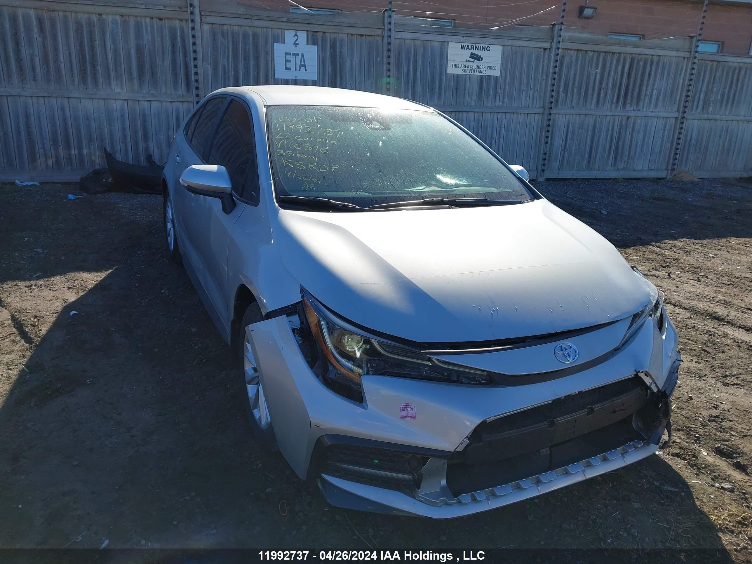 toyota corolla 2022 5yfb4mbe6np116376