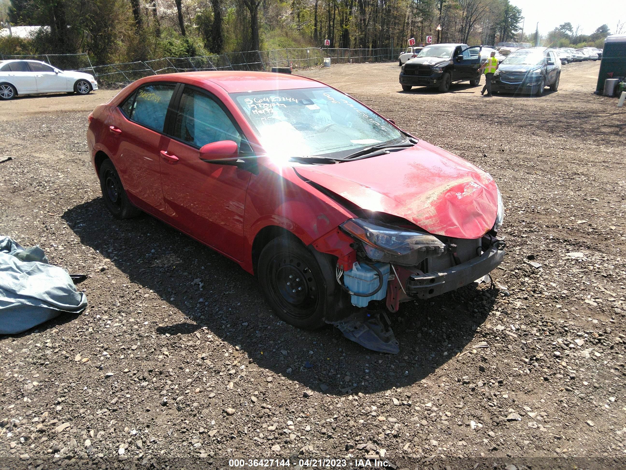 toyota corolla 2019 5yfburhe5kp935749