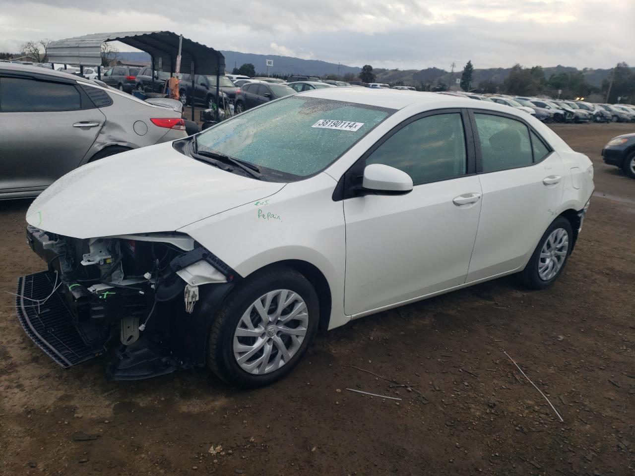 toyota corolla 2019 5yfburhe7kp862691