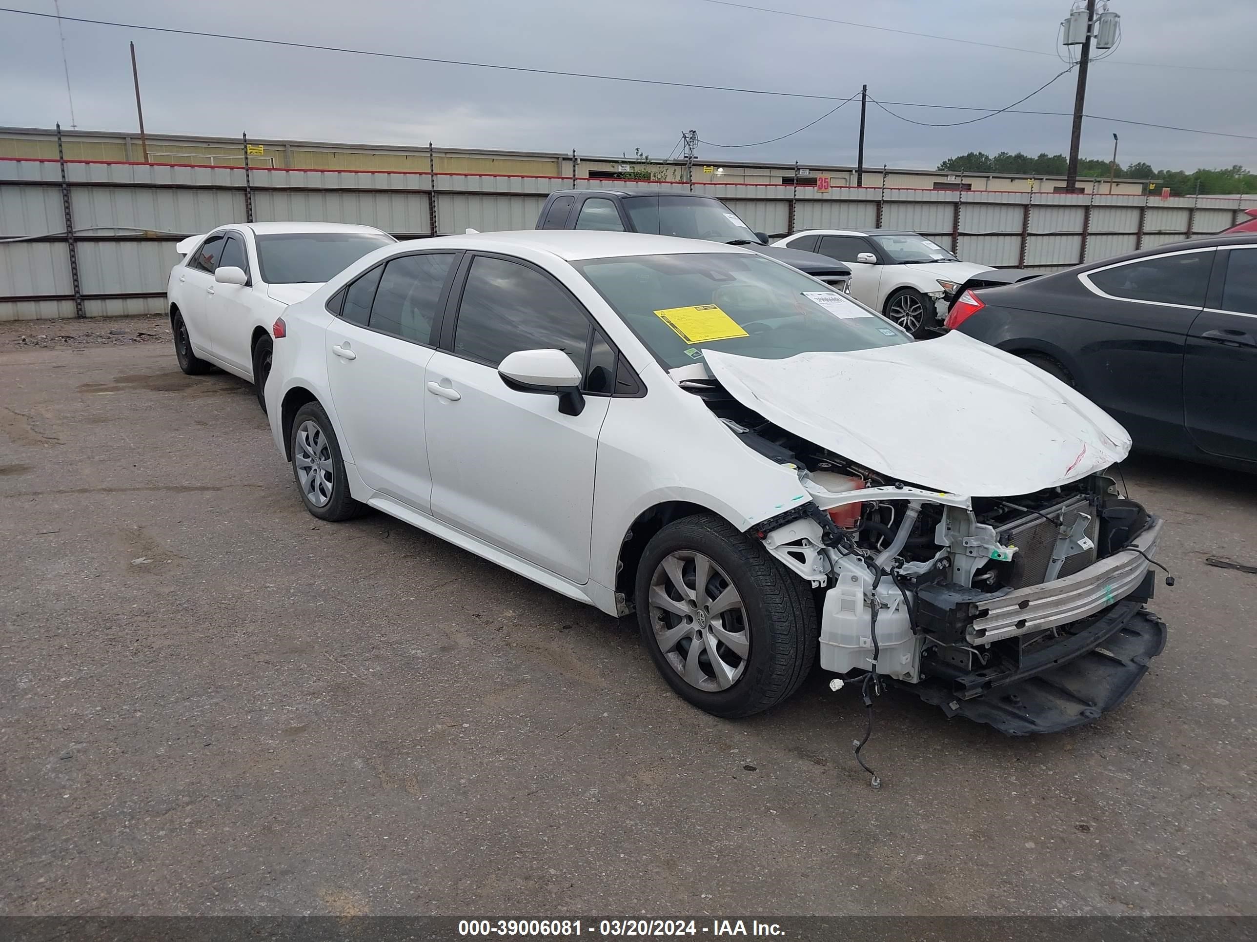 toyota corolla 2021 5yfepmae0mp156568