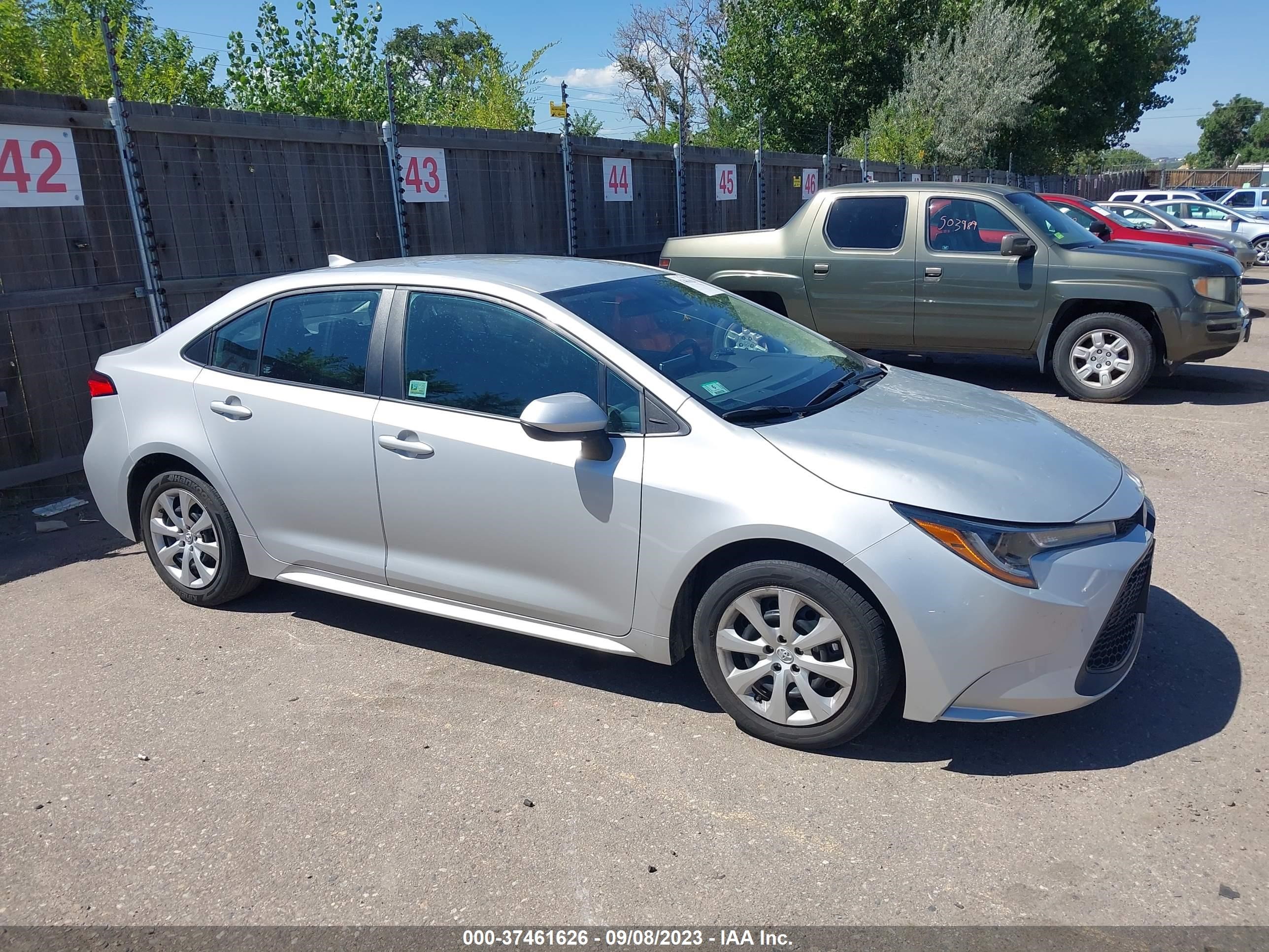 toyota corolla 2020 5yfeprae5lp134741