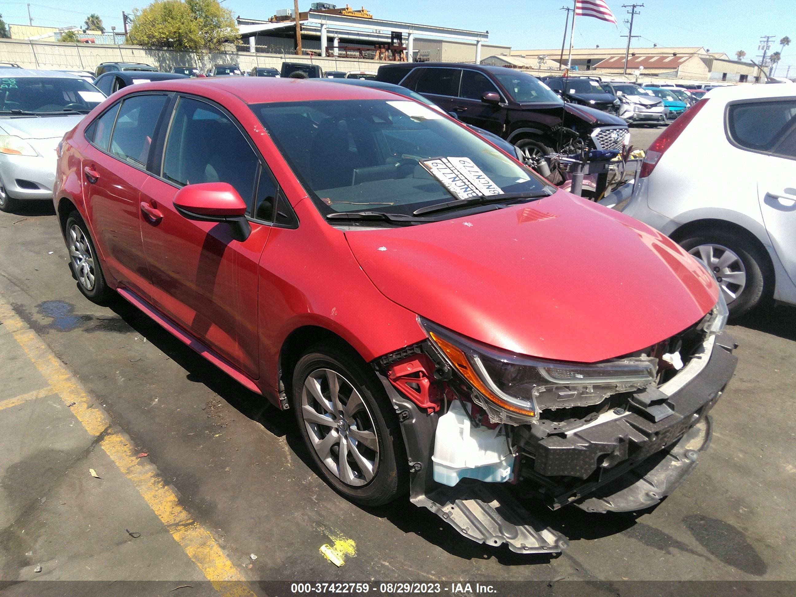 toyota corolla 2020 5yfeprae7lp012740