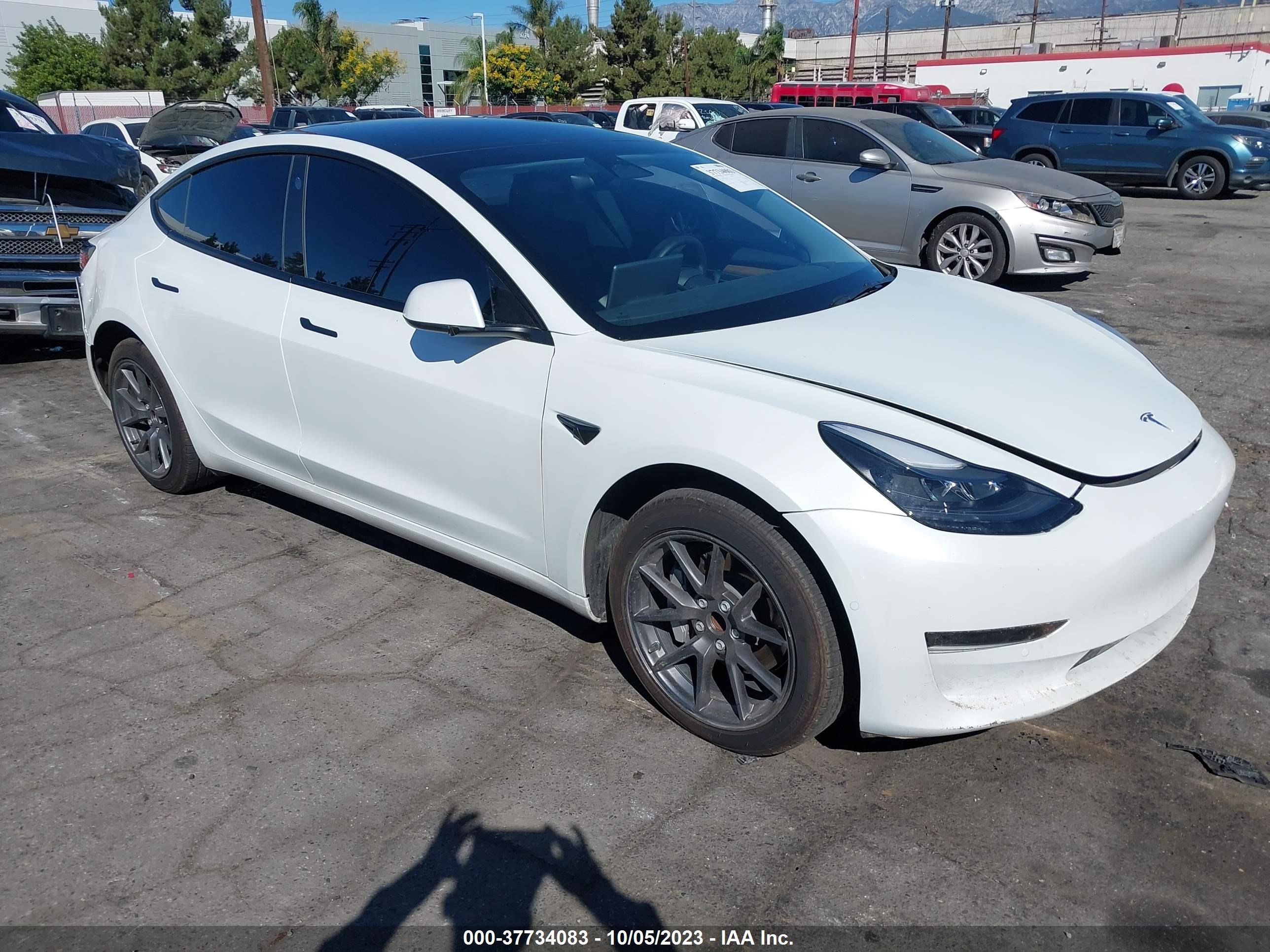 tesla model 3 2022 5yj3e1ea1nf376639