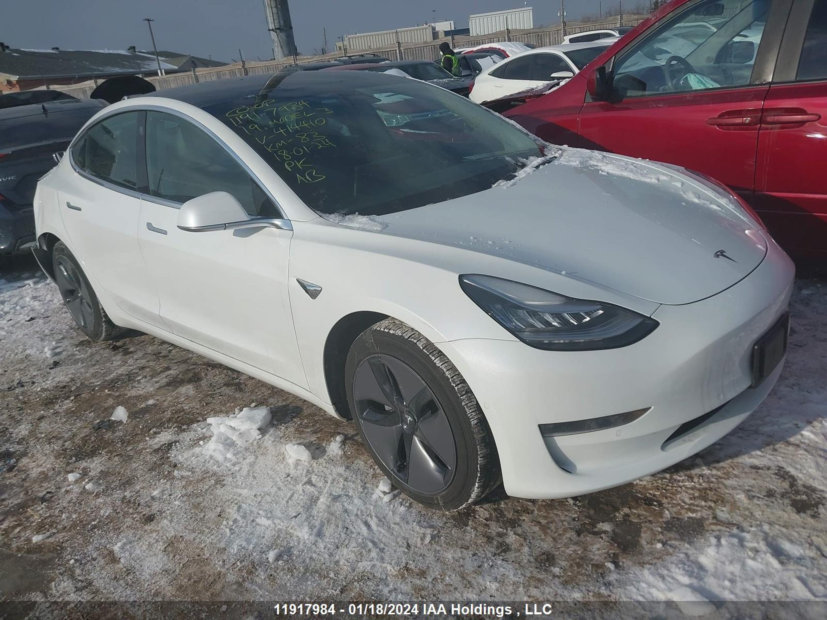 tesla model 3 2019 5yj3e1ea2kf414410