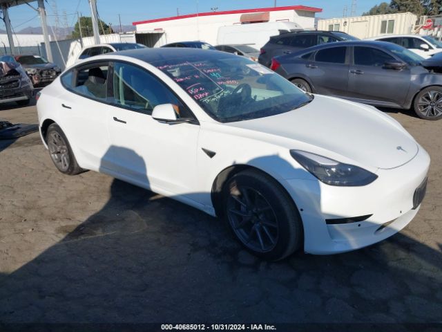 tesla model 3 2022 5yj3e1ea4nf104389