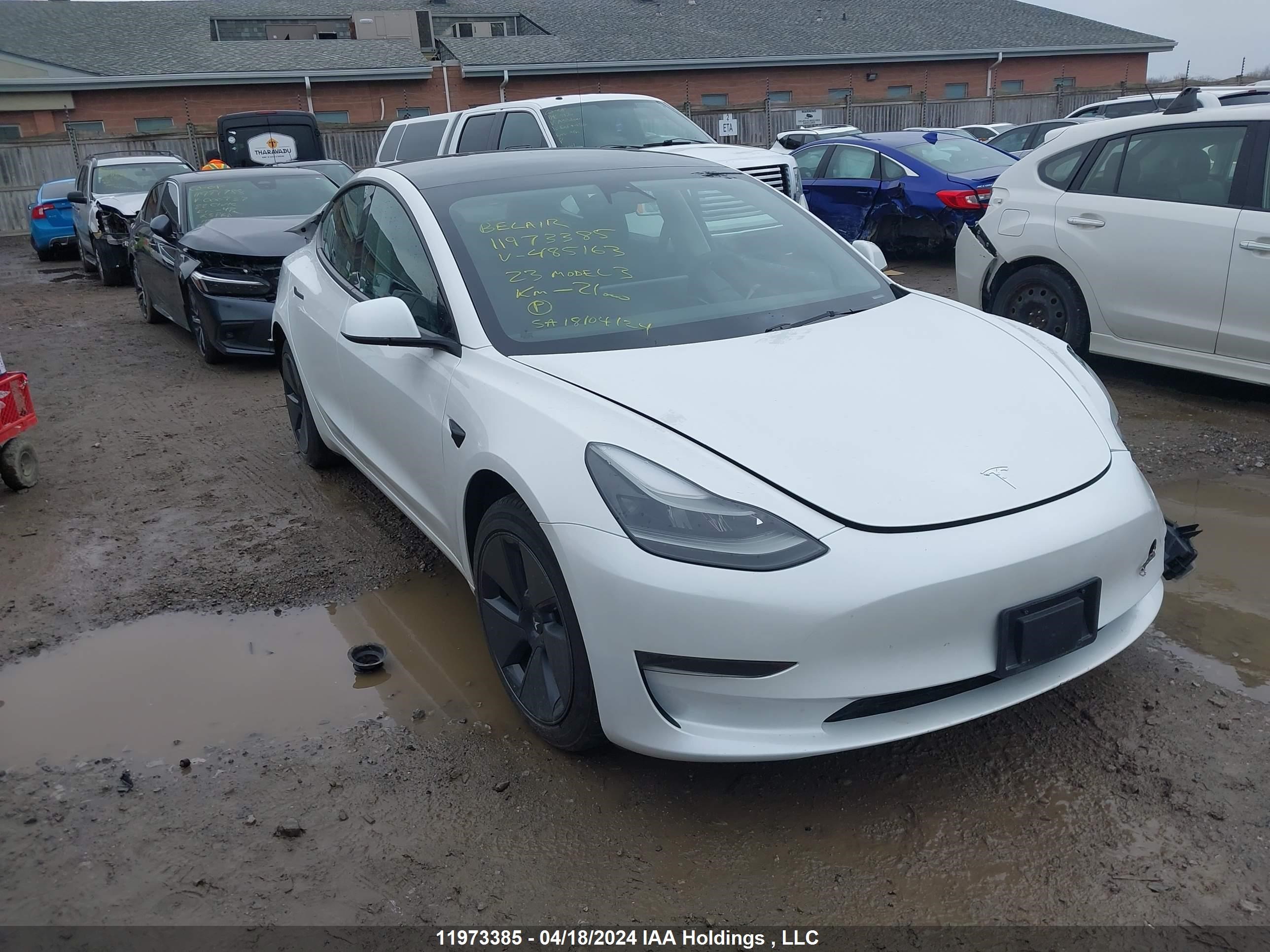 tesla model 3 2023 5yj3e1ea4pf485163