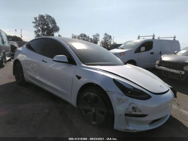 tesla model 3 2021 5yj3e1ea7mf005497