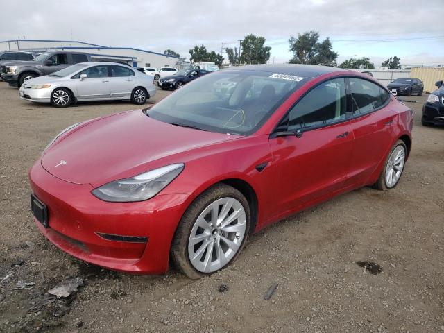 tesla model 3 2022 5yj3e1ea7nf144403