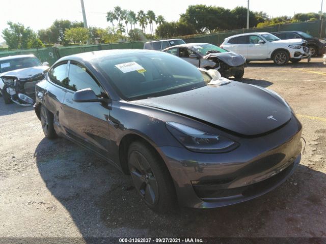 tesla model 3 2021 5yj3e1ea8mf030456