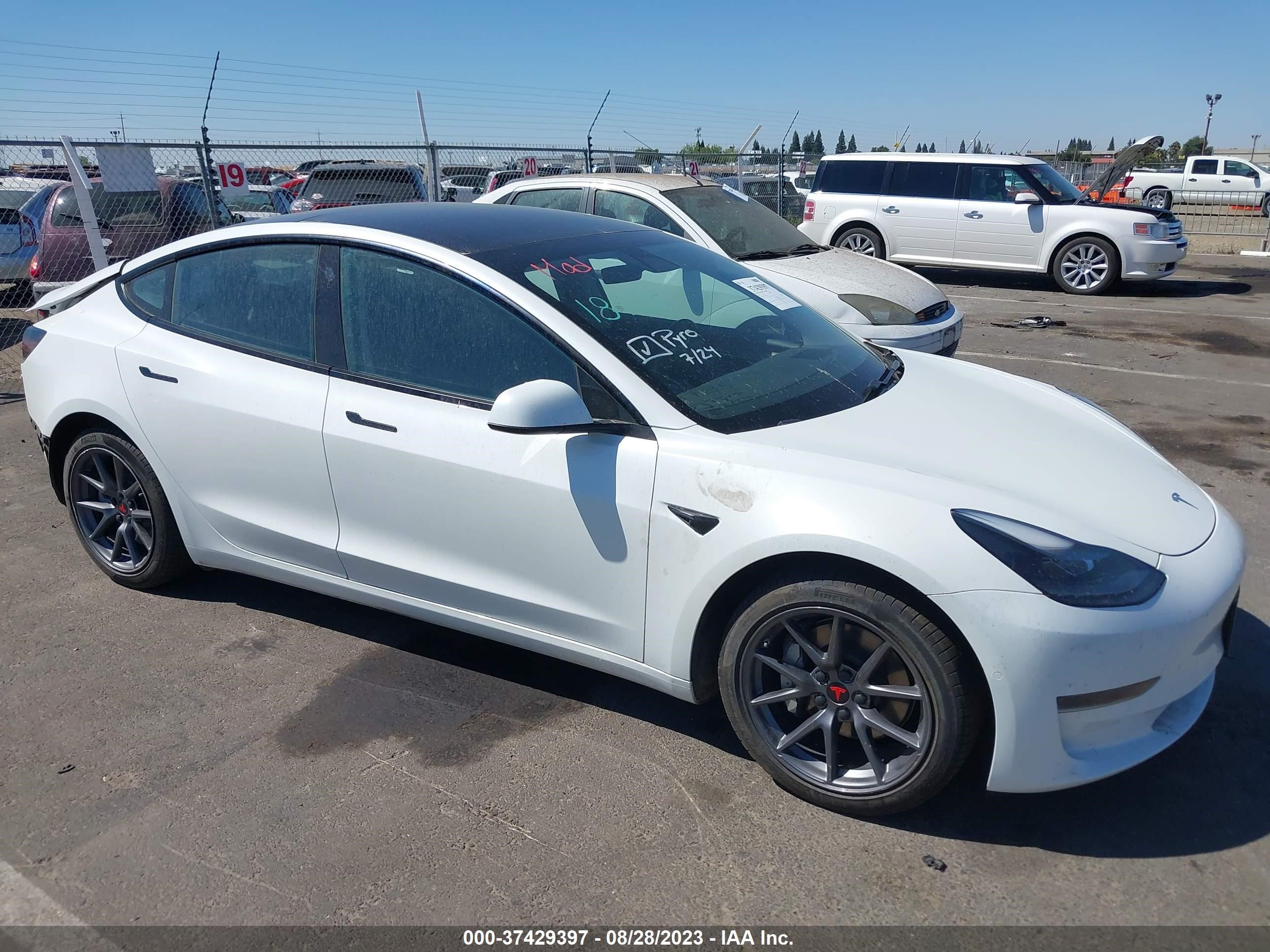 tesla model 3 2021 5yj3e1ea8mf076031