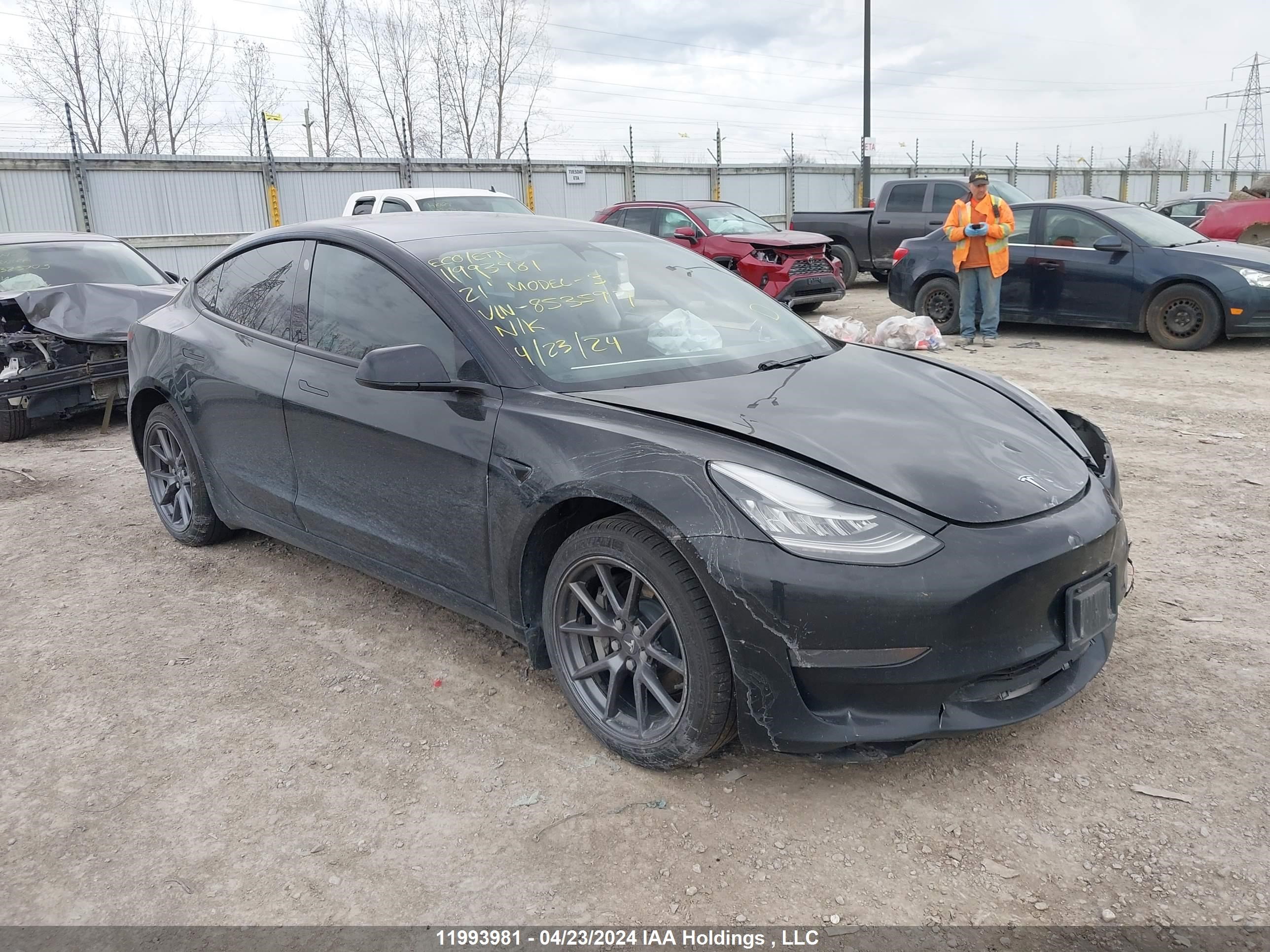 tesla model 3 2021 5yj3e1eaxmf853597