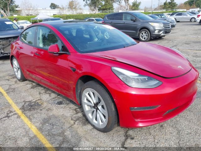 tesla model 3 2022 5yj3e1eaxnf254636