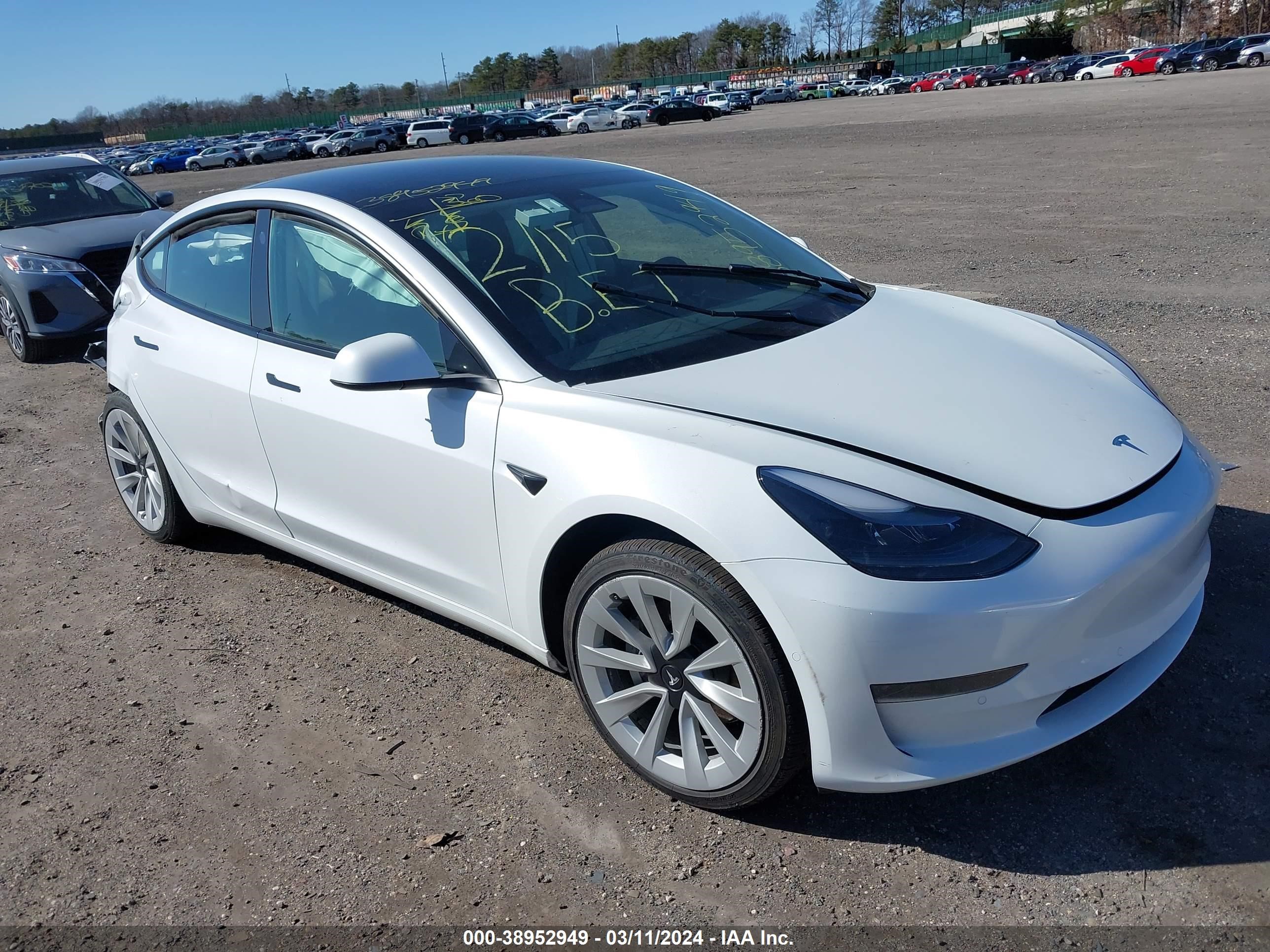 tesla model 3 2022 5yj3e1eaxnf370175