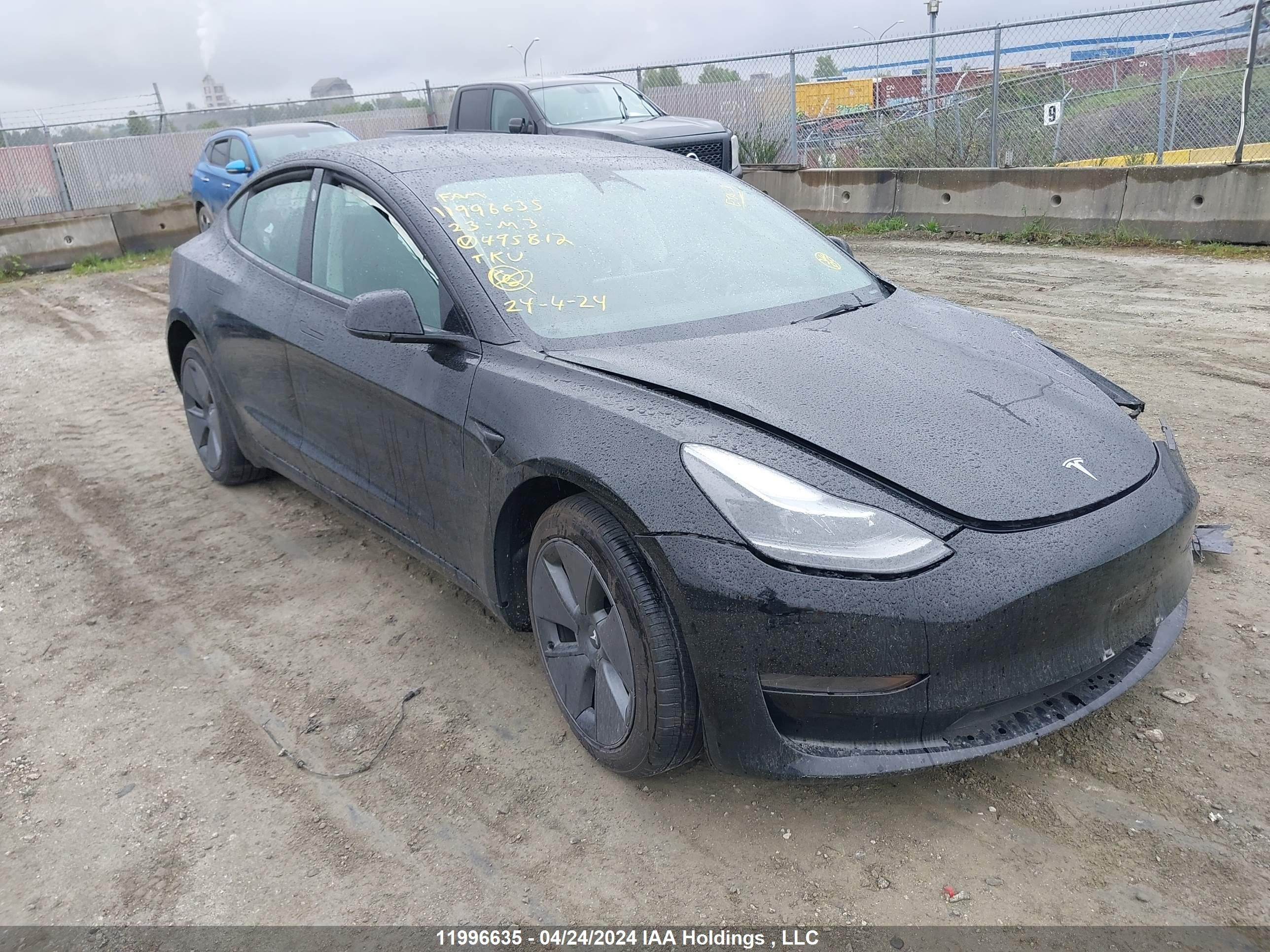 tesla model 3 2023 5yj3e1eaxpf495812