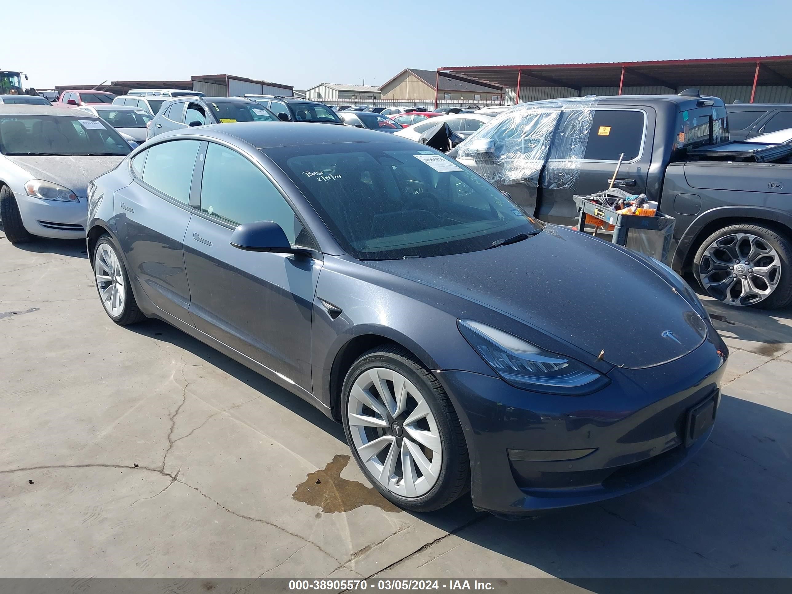 tesla model 3 2022 5yj3e1eb2nf262819