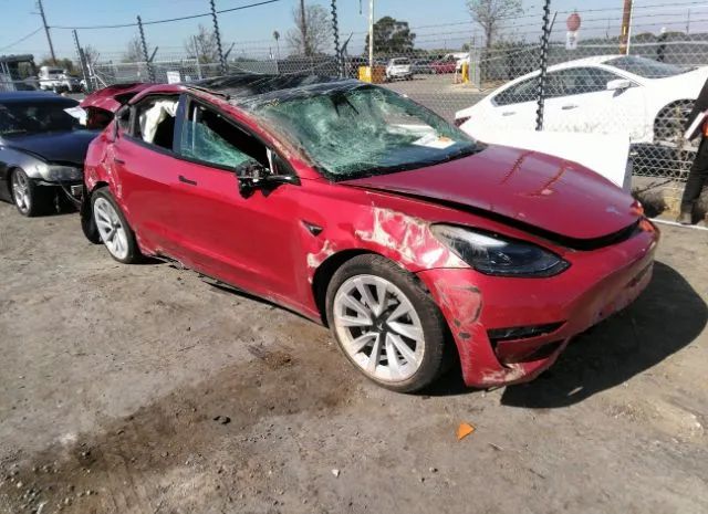 tesla model 3 2022 5yj3e1eb3nf132287