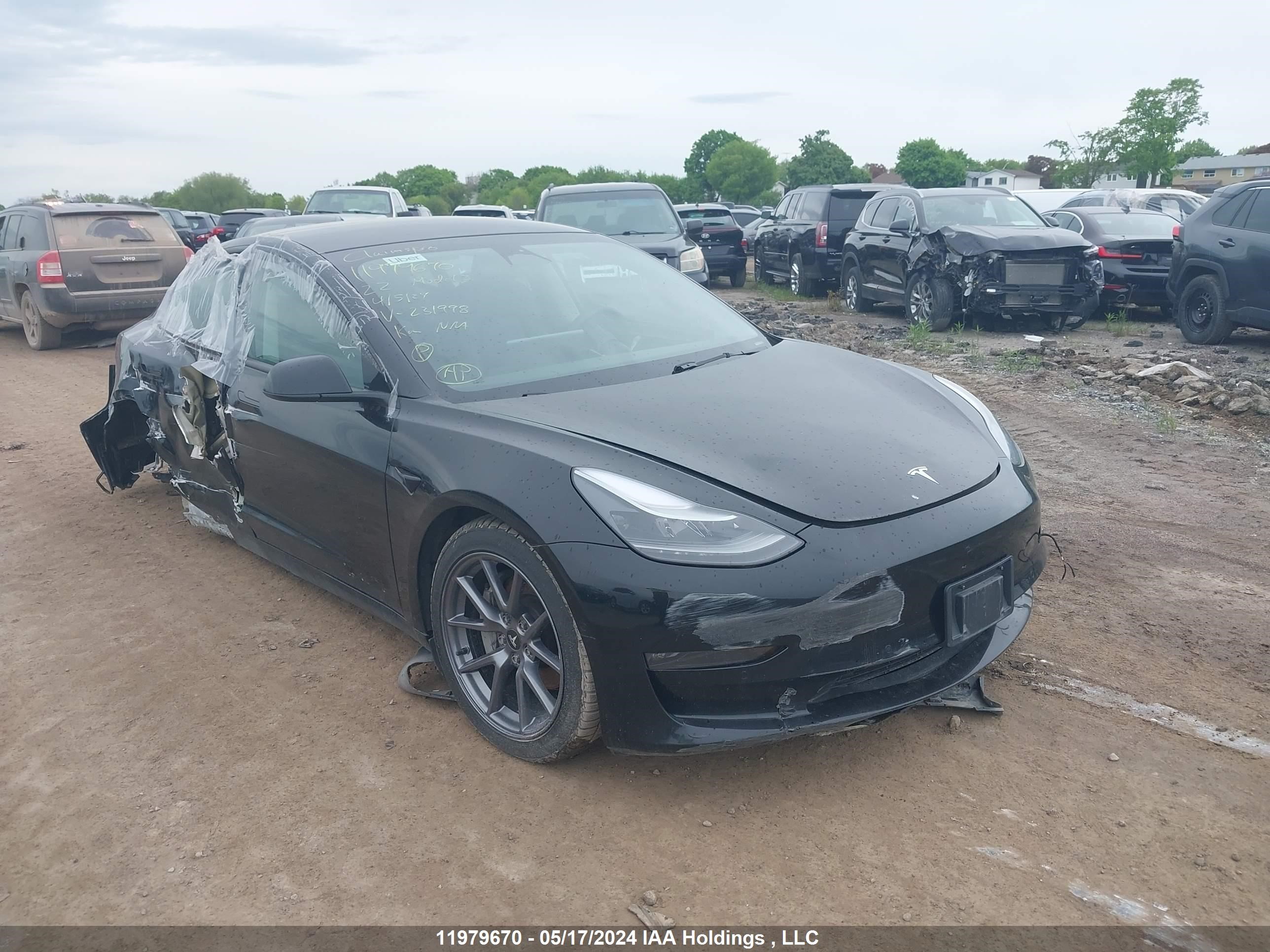 tesla model 3 2022 5yj3e1eb5nf231998