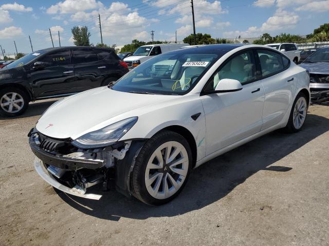 tesla model 3 2022 5yj3e1eb6nf261186