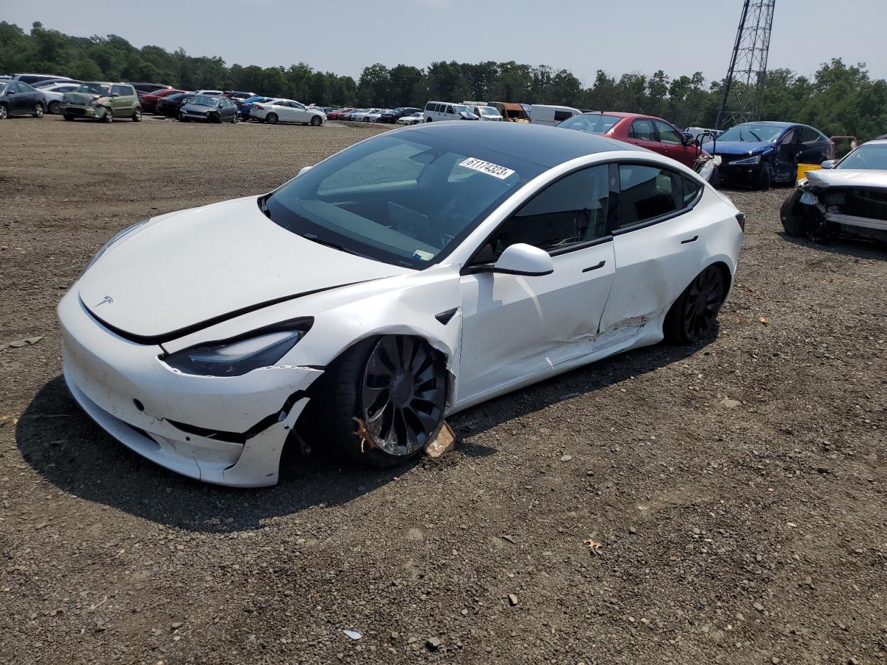 tesla model 3 2022 5yj3e1ecxnf230421