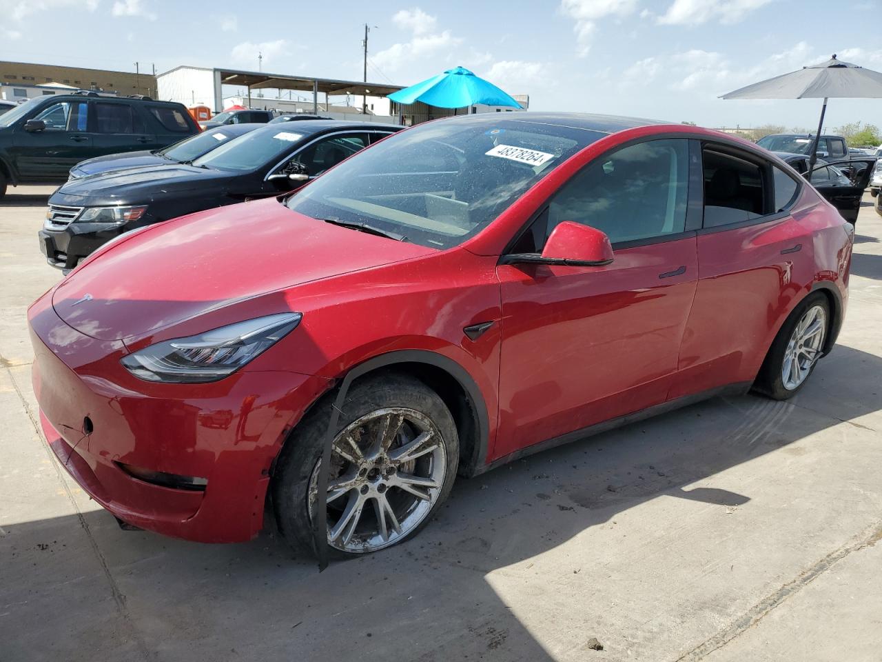 tesla model y 2021 5yjygaee0mf266246