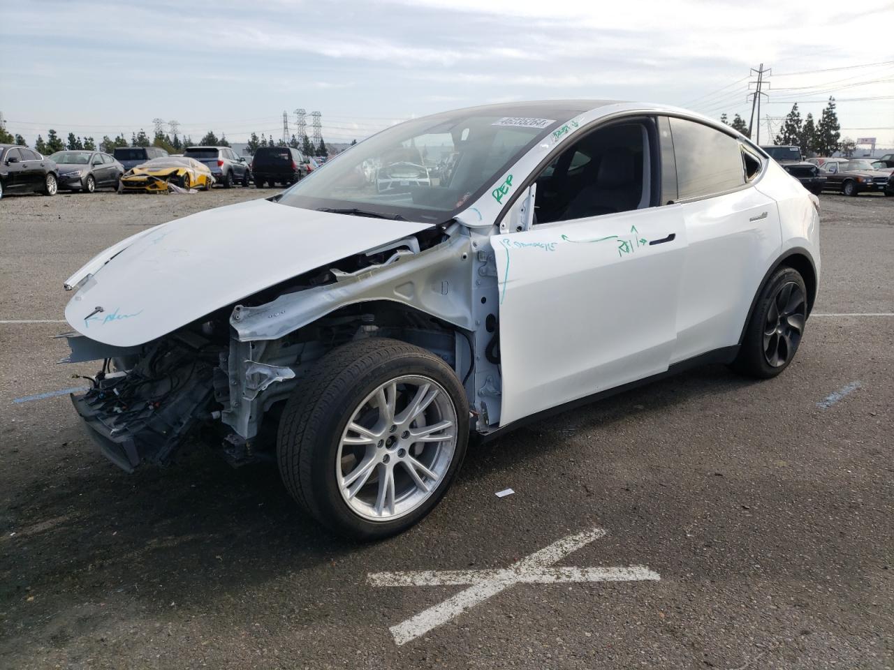 tesla model y 2021 5yjygaee7mf283013