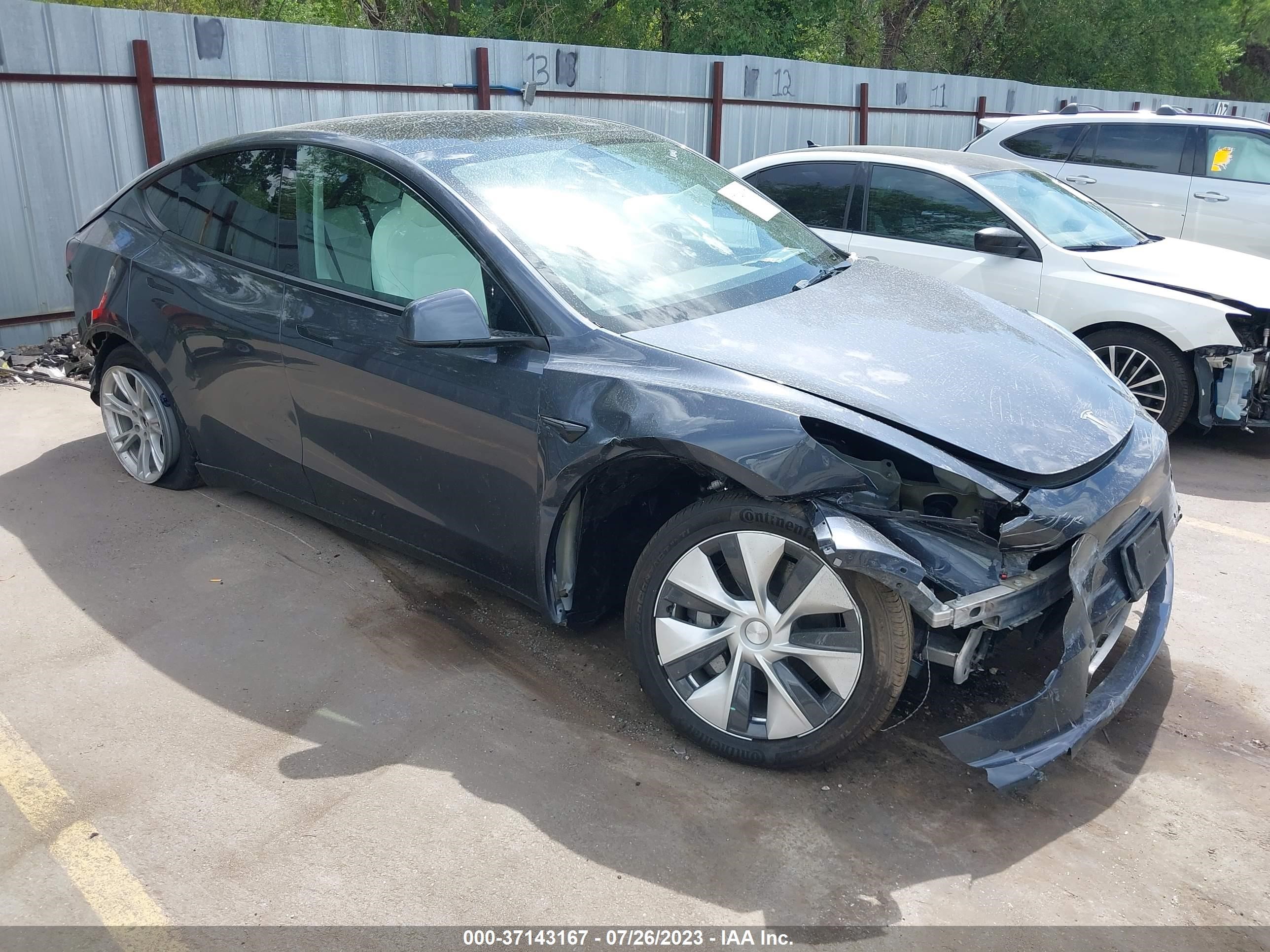 tesla model y 2021 5yjygded1mf115215