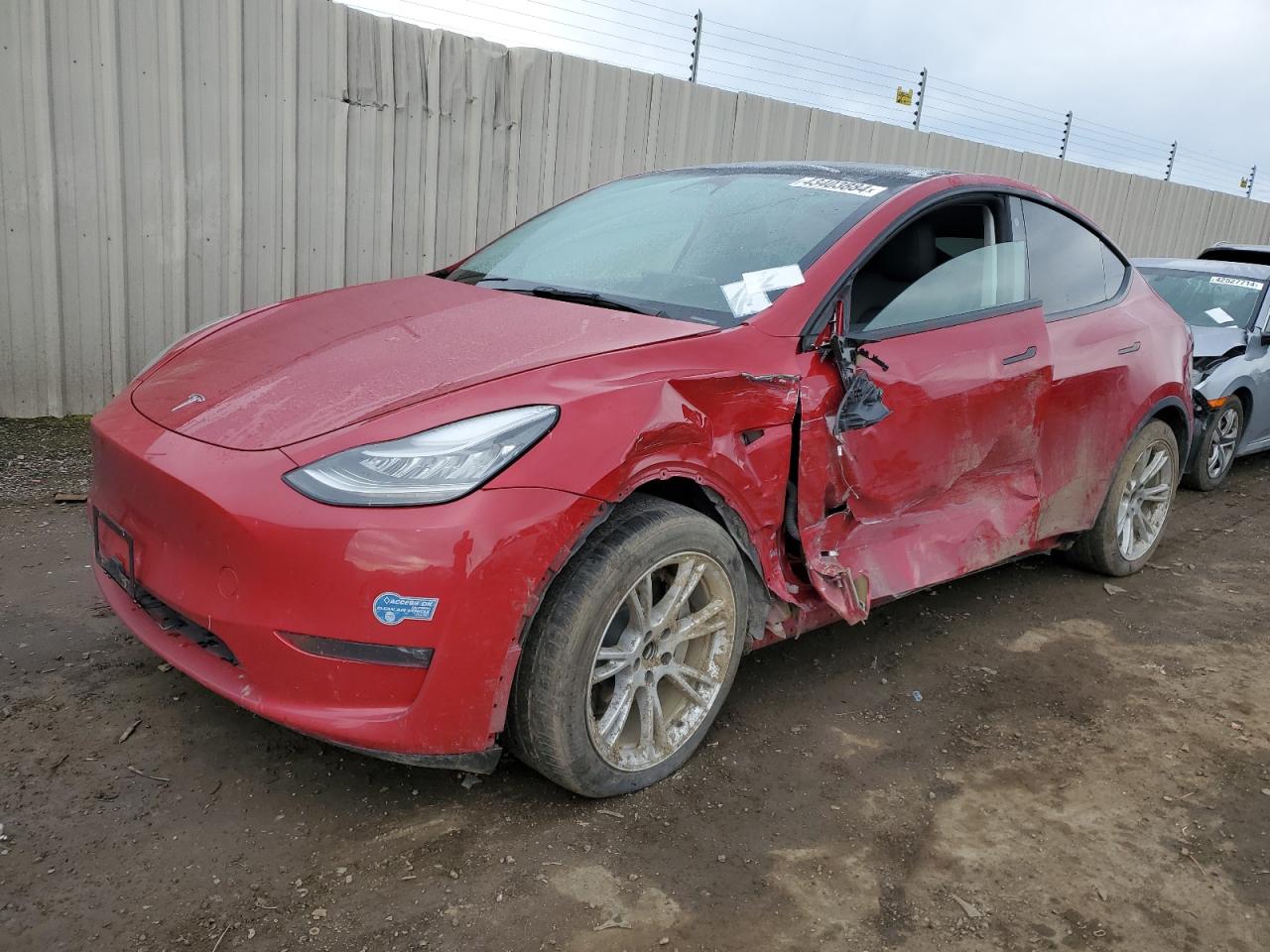 tesla model y 2021 5yjygded4mf132977