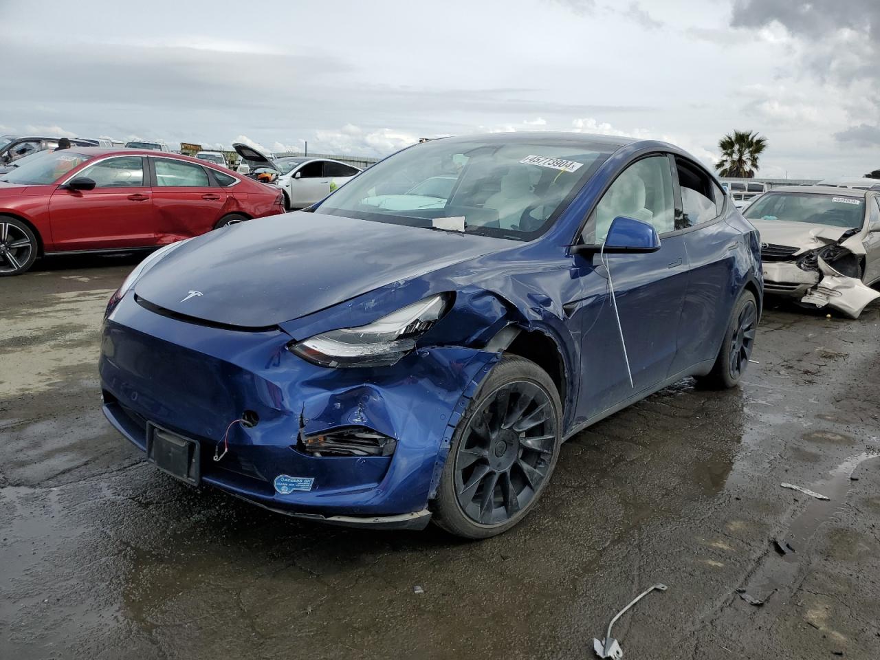 tesla model y 2021 5yjygded5mf132664