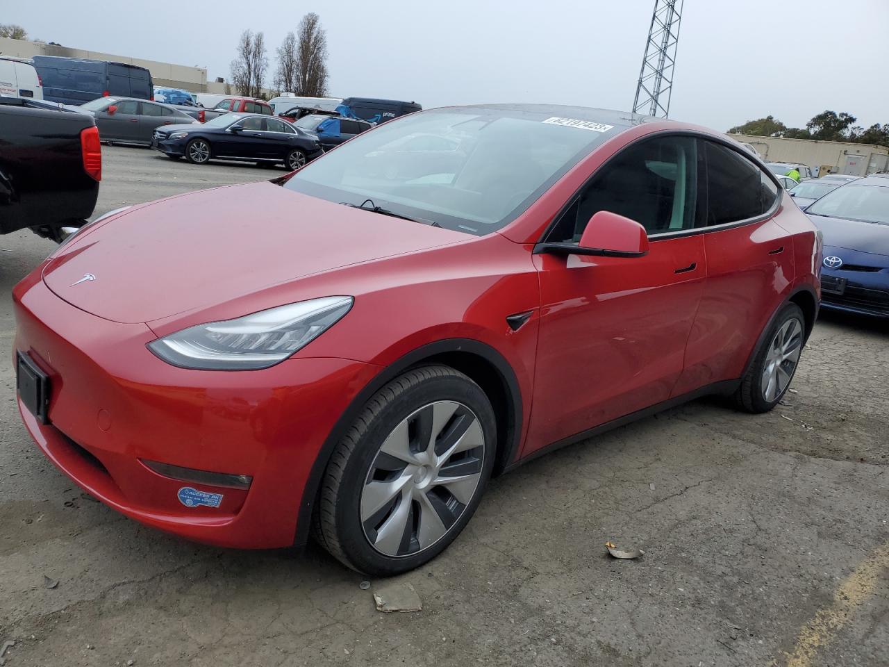 tesla model y 2021 5yjygdee0mf114730